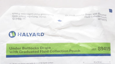 Halyard 89415 Under Buttocks Drape w/Fluid Collection Pouch 40inch x 44inch (x)